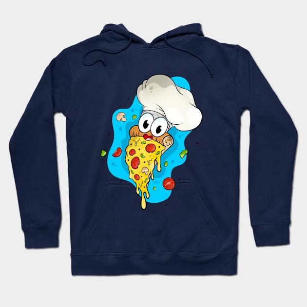 Cute pizza chef. Hoodie by TTirex